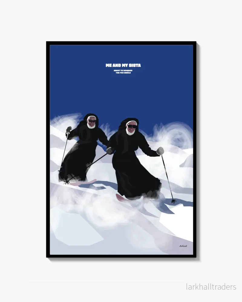 Nuns on skis Poster Nuns on skis Poster
