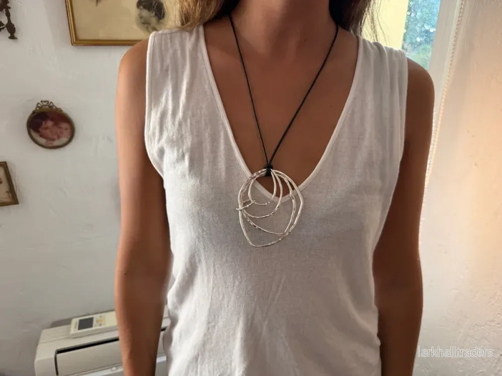 CASSIS - Flerskiktat silverhalsband - Bild 2