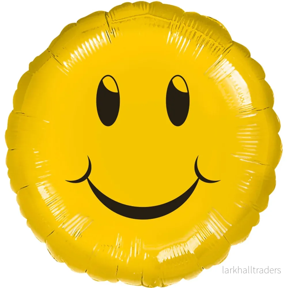 Folieballong, smiling face 45 cm