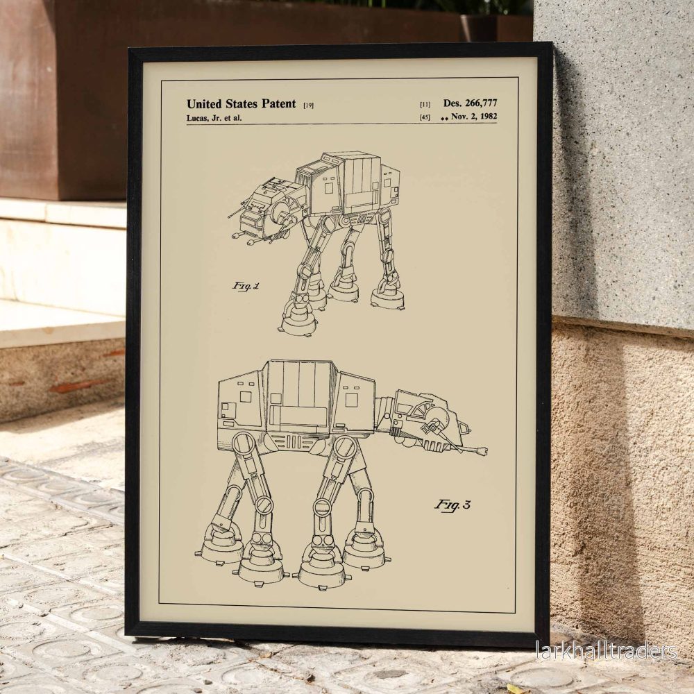 Star Wars AT-AT-patent Poster