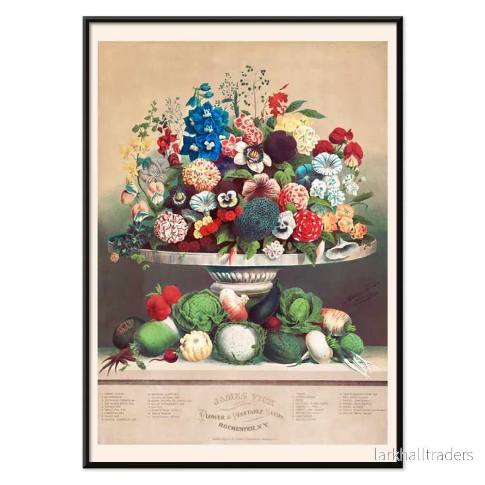 Blommor och grönsaker Poster - Bild 2