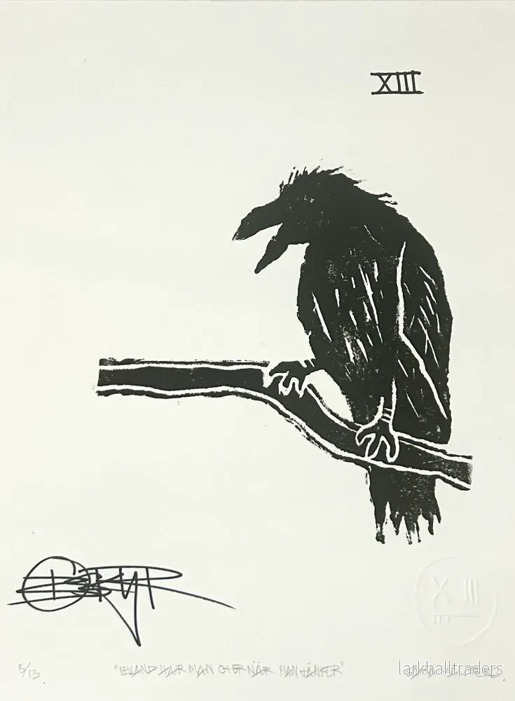 BLACK RAVEN Linoleum Print - Bild 3