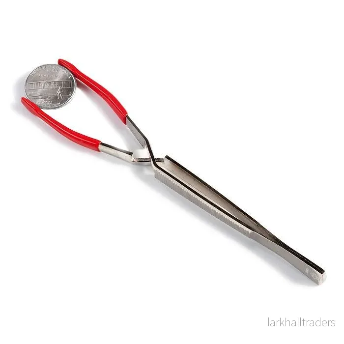 Myntpincett Pi9, 16cm, plastbelagd