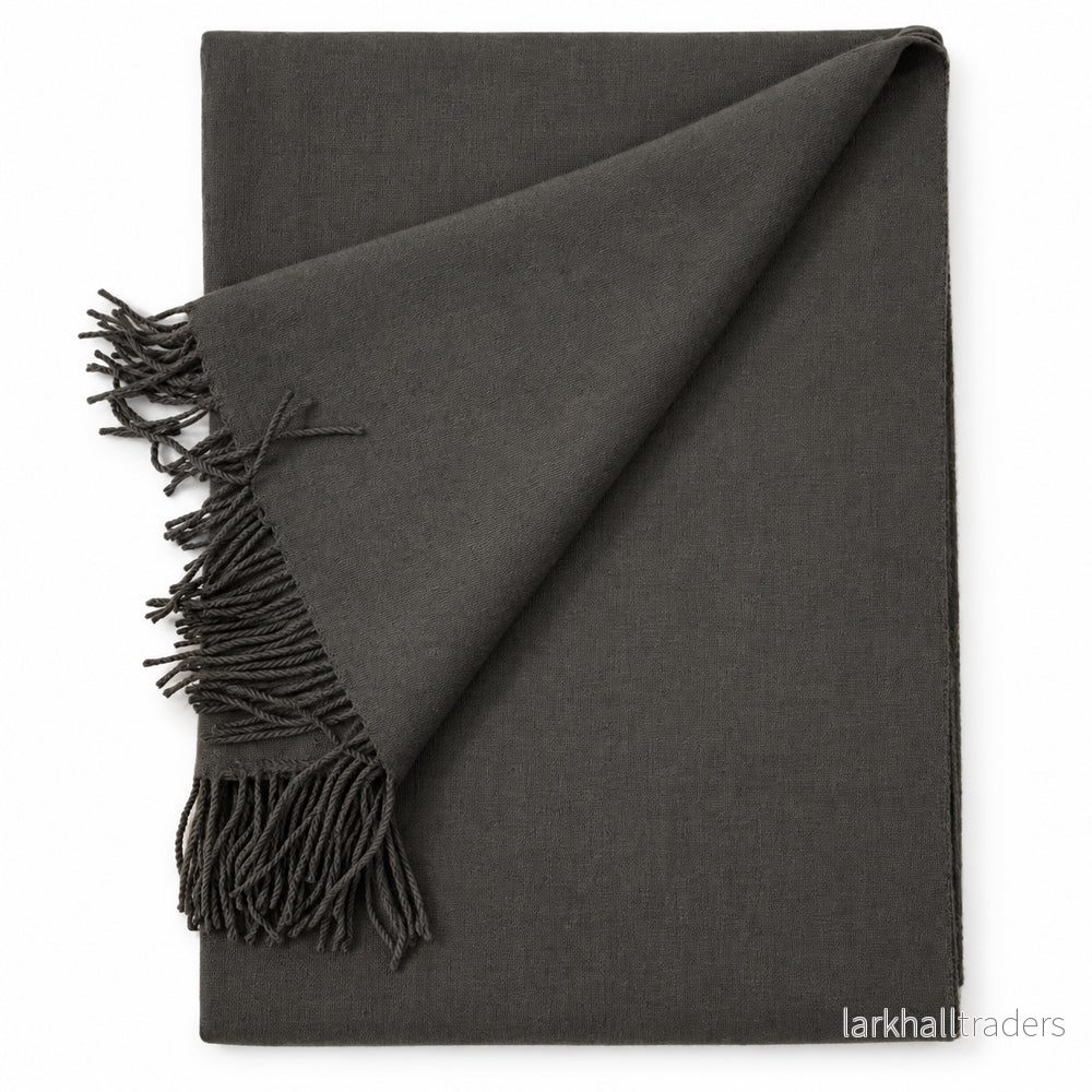 Elegant Halsduk med Fransar – Flera Vackra Färger – 70 x 180 cm – 200 g. - Bild 2