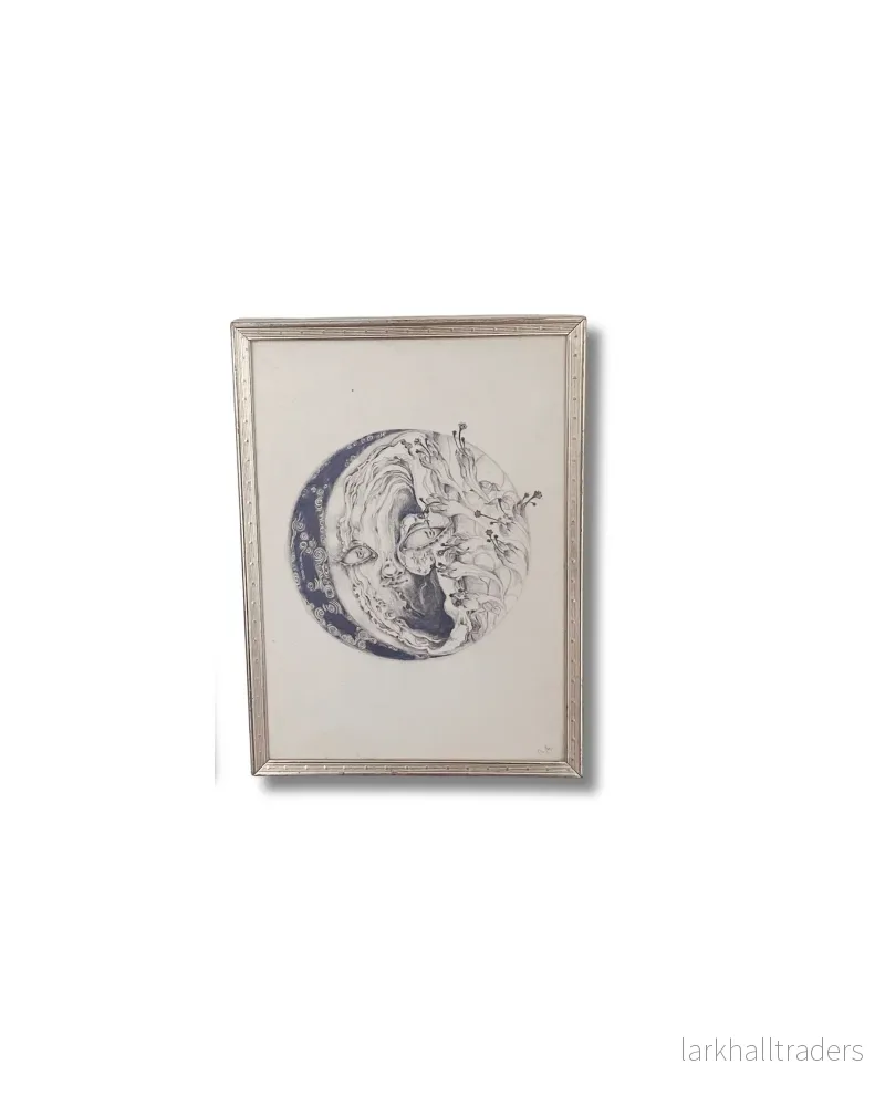 waxing gibbous moon{ sea lune series } Original - Bild 3