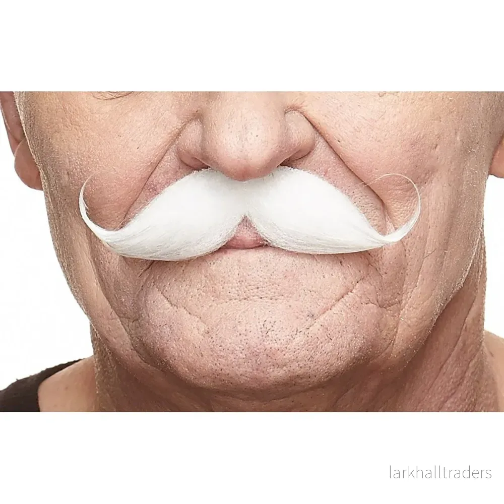 Mustasch, detective vit Mustasch, detective vit