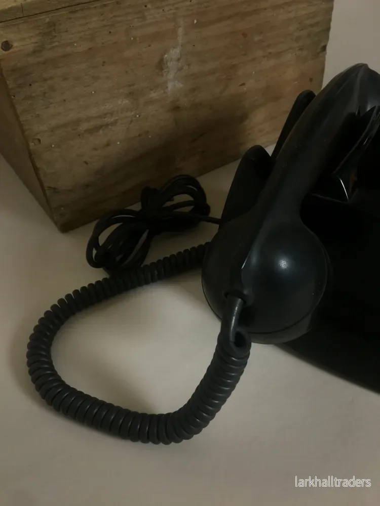 Gammal svart telefon - Bild 3