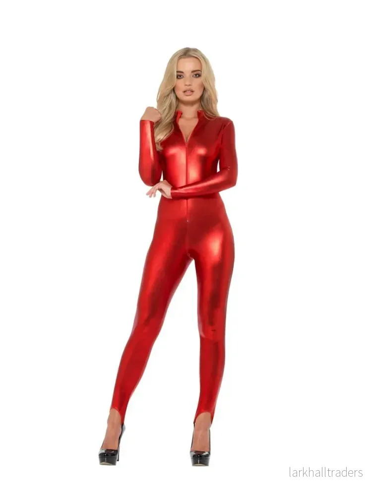 Jumpsuit, catsuit röd - Bild 2