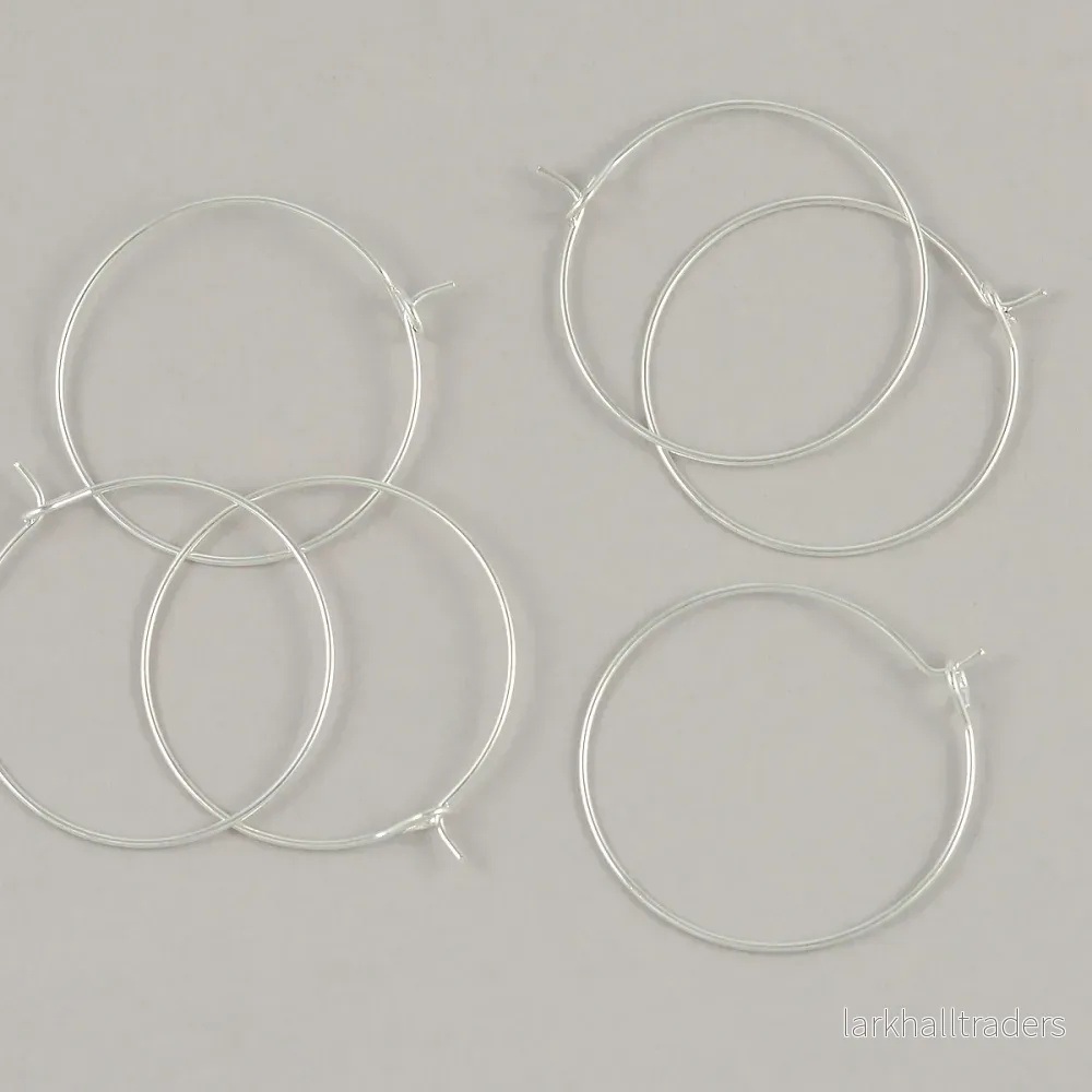 Vinglasmarkörer, silver, 30mm, 12st Vinglasmarkörer, silver, 30mm, 12st