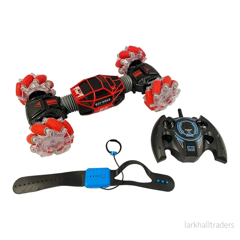 Fjärrstyrd stuntbil med LED-ljus & 2 fjärrkontroller Fjärrstyrd stuntbil med LED-ljus & 2 fjärrkontroller