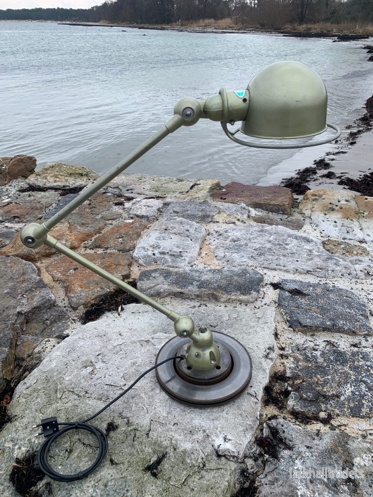 Jieldé bordslampa med 2 armar – Grön