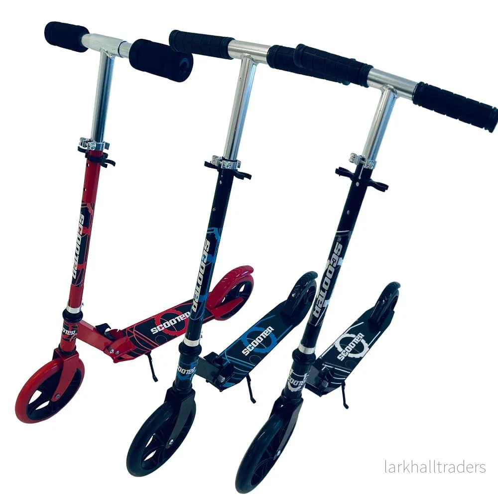 Sparkcykel med stora hjul & bakbroms – hopfällbar (finns i flera färger) - Bild 2