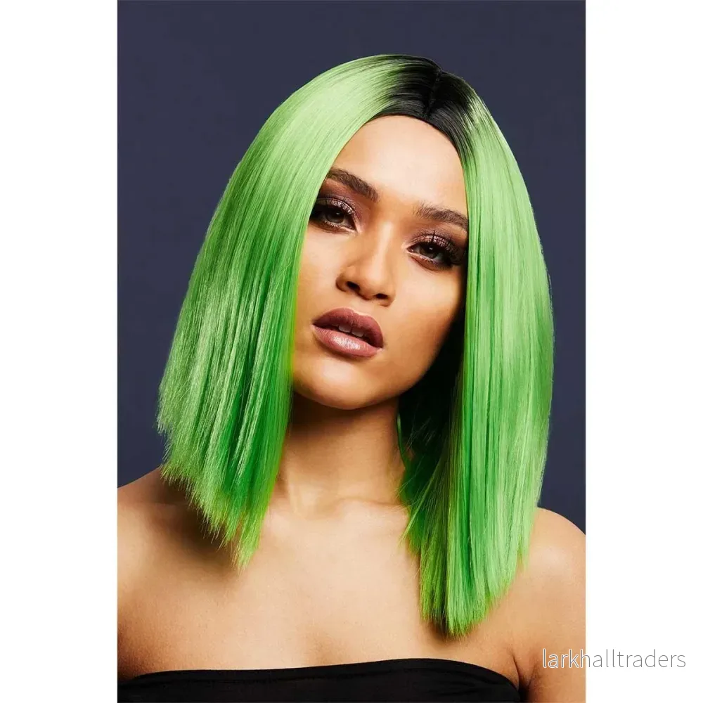Peruk, Fever Kylie Wig Two Toned Blend Lime Green Peruk, Fever Kylie Wig Two Toned Blend Lime Green