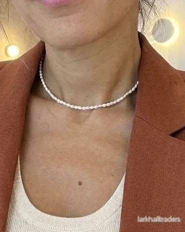 Minimalistisk Pärlkedjehalsband - Bild 2