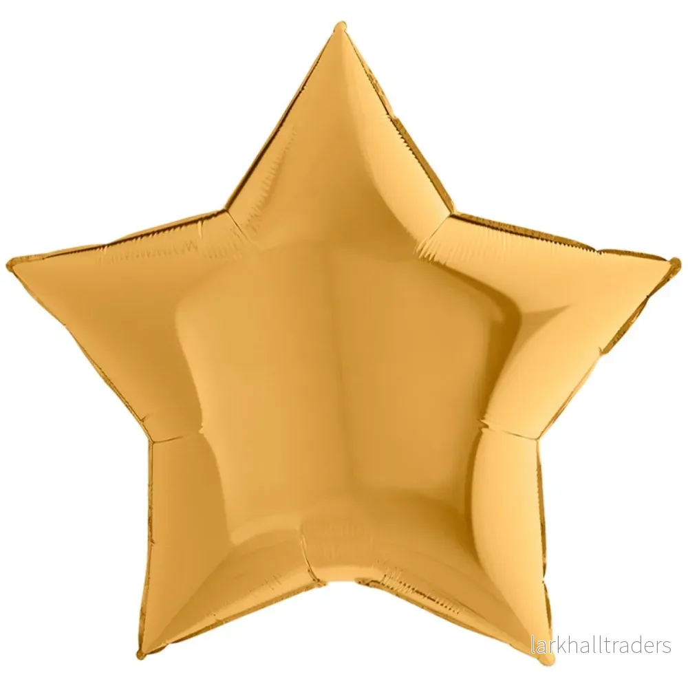 Folieballong, stjärna guld 91 cm Folieballong, stjärna guld 91 cm