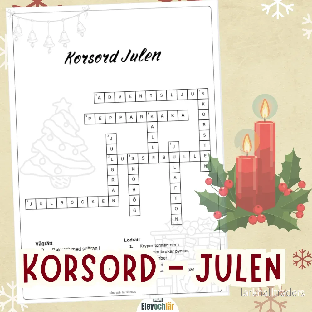 Korsord – julen Korsord – julen