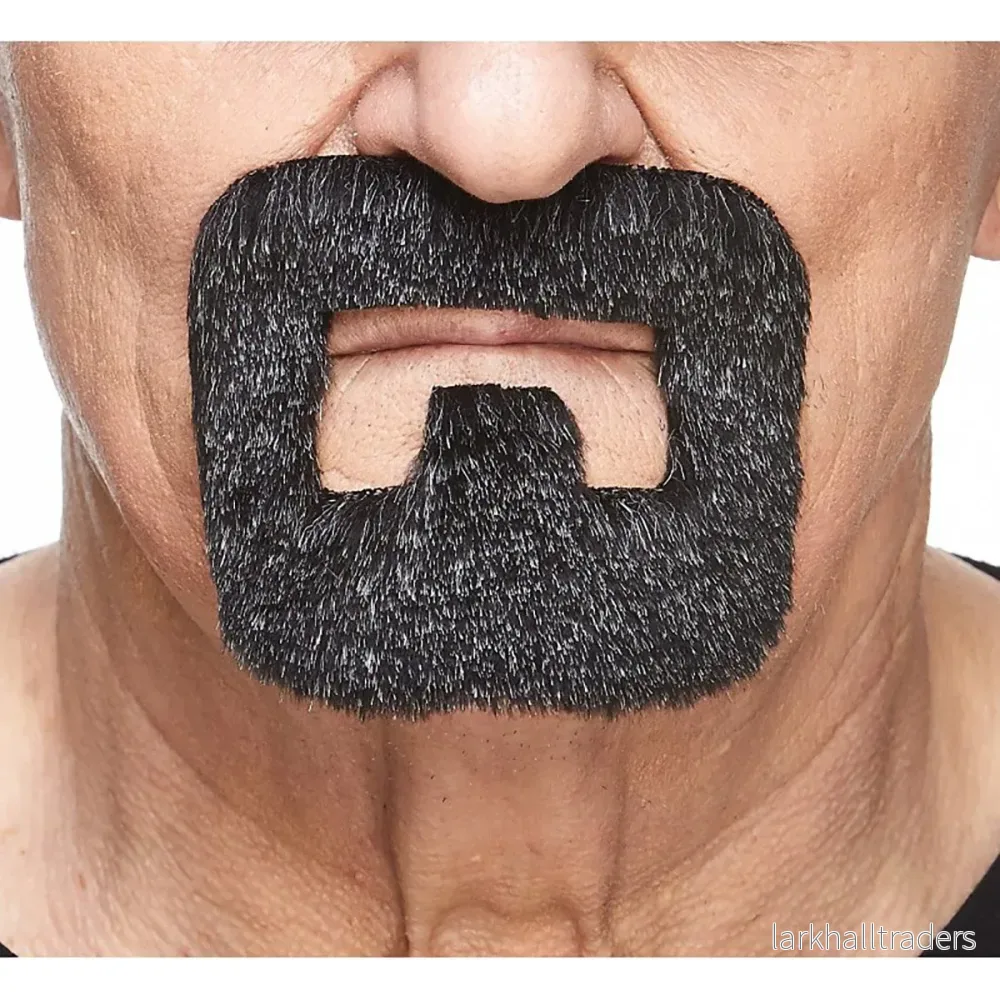 Mustasch, handyman grå/vit Mustasch, handyman grå/vit