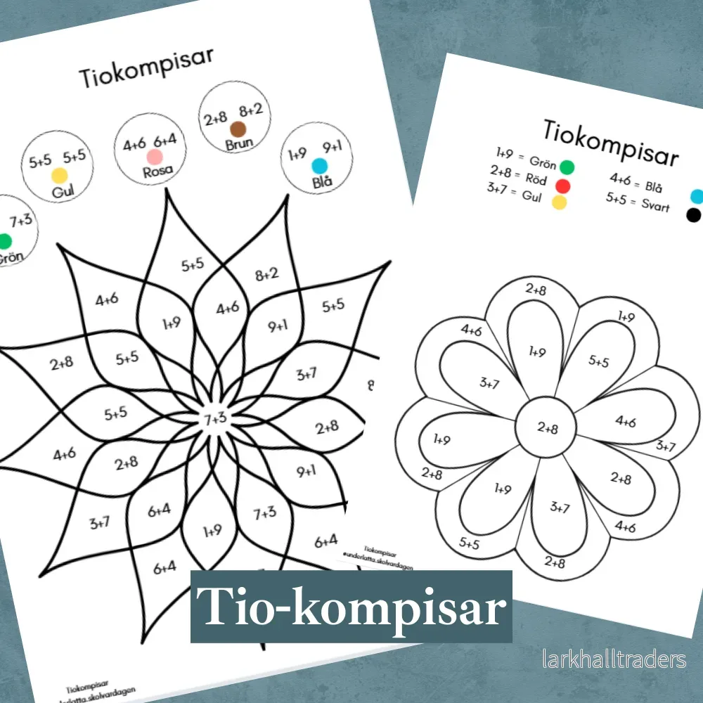 Matte-mandalas börja känna igen tiokompisarna - Bild 2