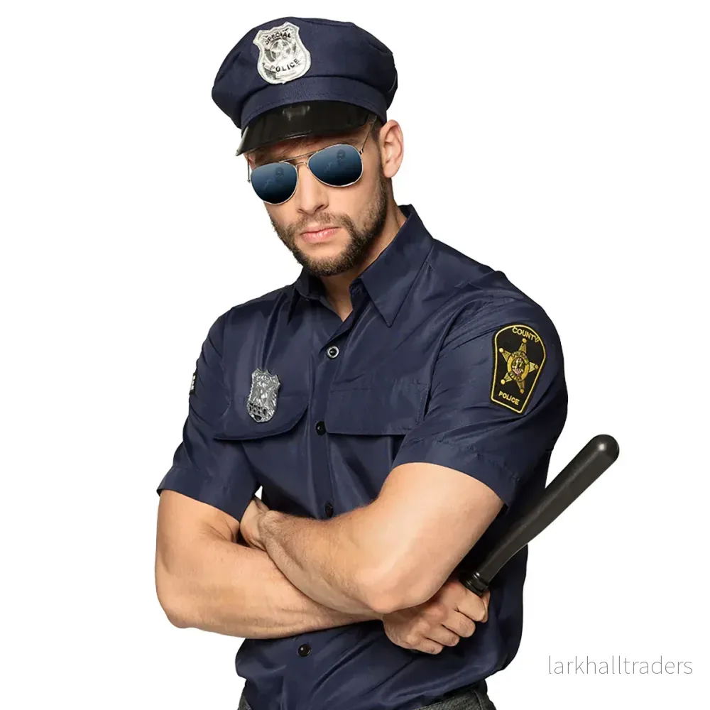 Maskeradset, polis blå - Bild 3