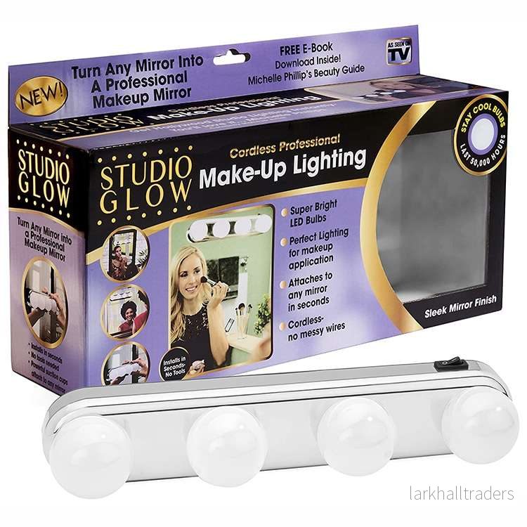 Hollywood LED Makeup Light med sugkopp för spegel - Bild 3