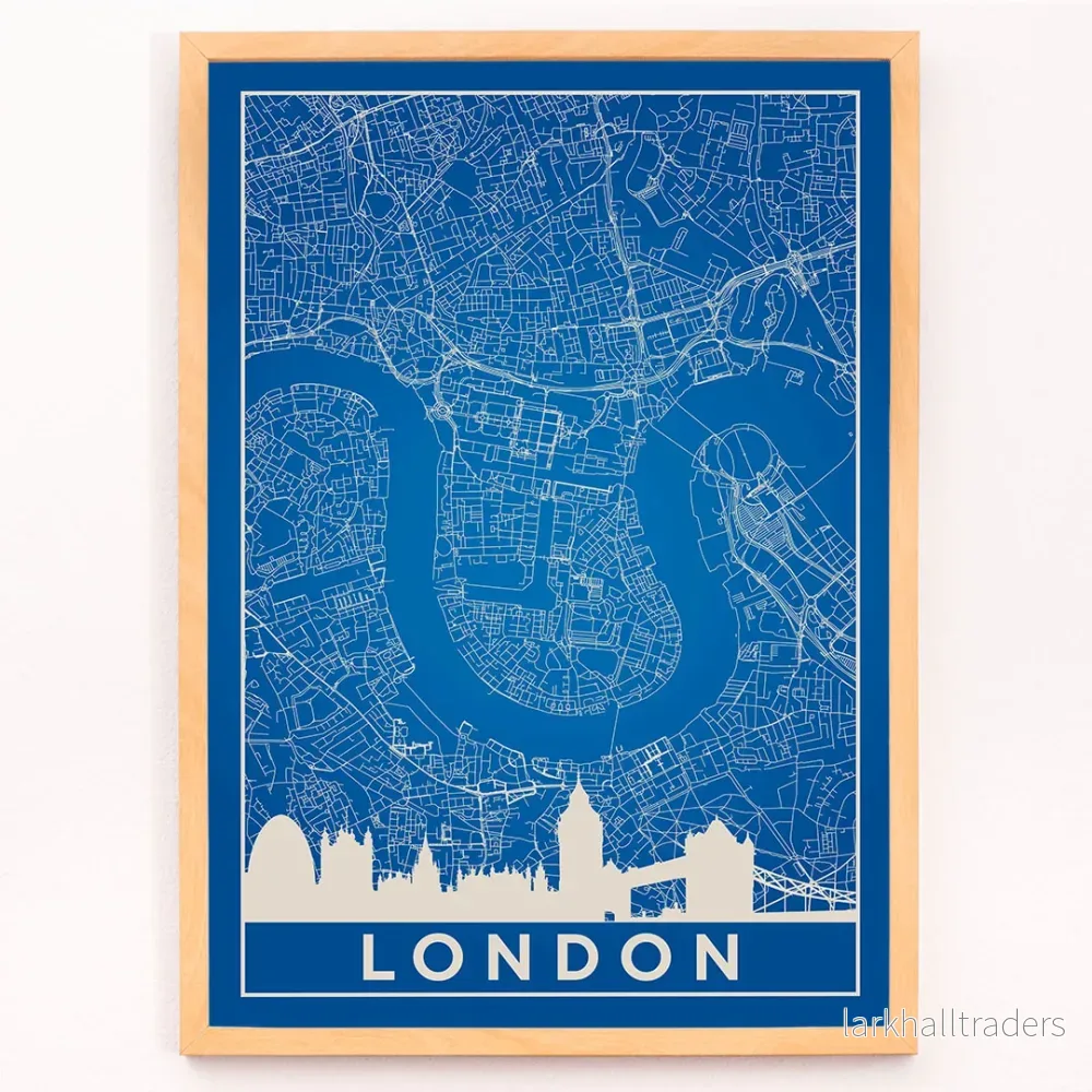 Minimalistisk Londonkarta Poster - Bild 3