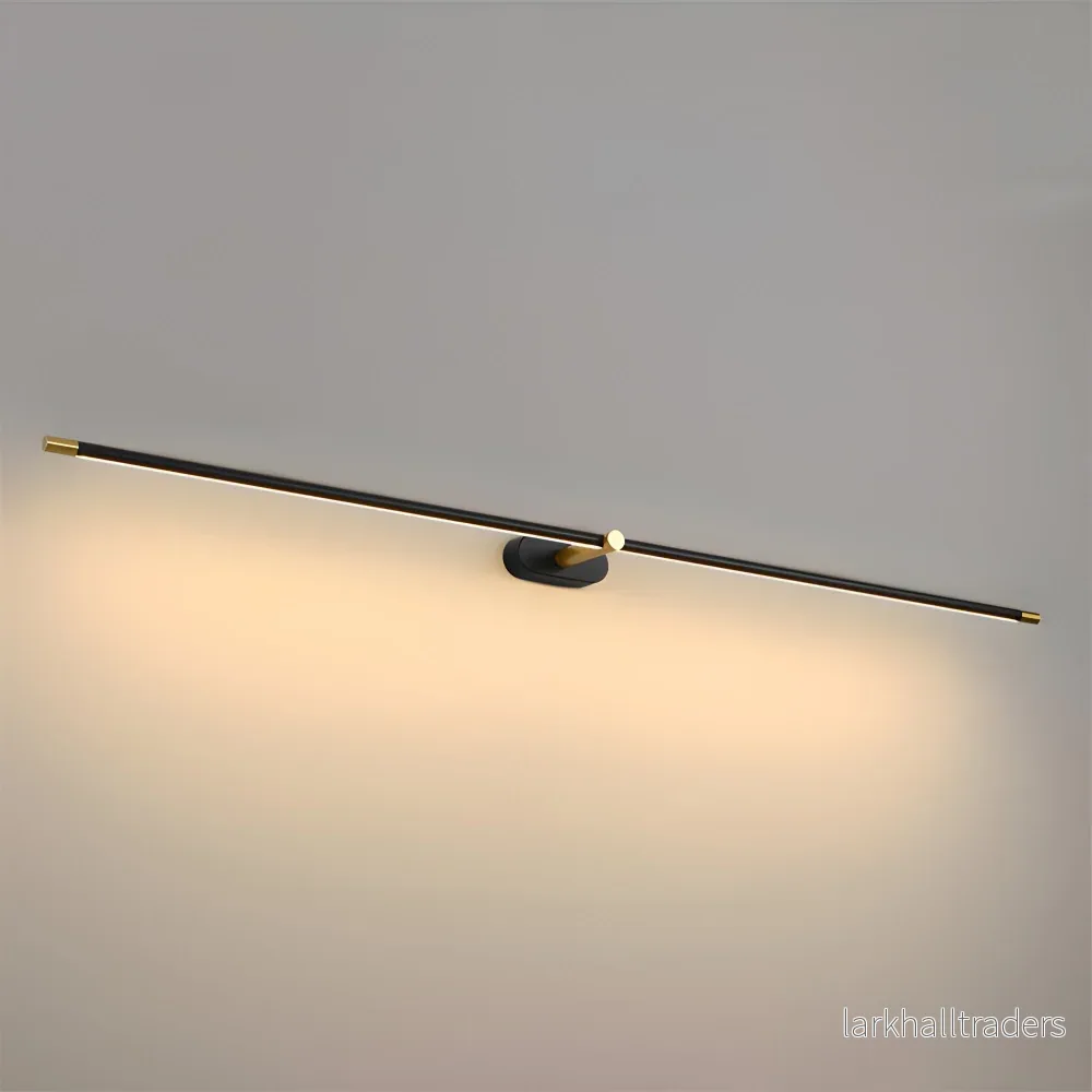 LineaCharge – Smal LED Vägglampa i Svart/Guld med Elegant Design LineaCharge – Smal LED Vägglampa i Svart/Guld med Elegant Design