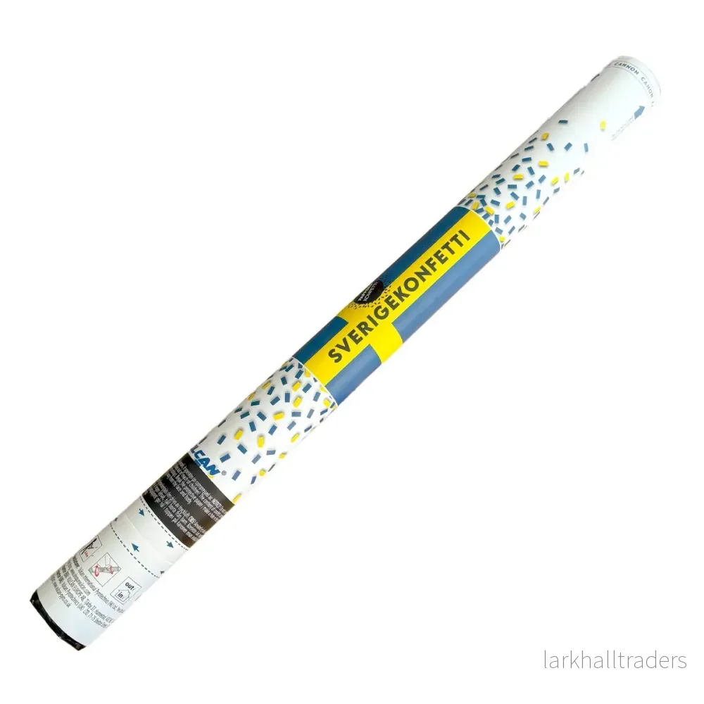 Konfettibomb, blå/gul 60 cm - Bild 2