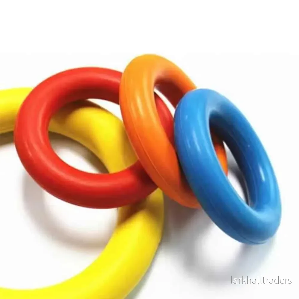 Hundens Anti-Bit Träningsring ø9 cm av gummi - ass. färger - Bild 3