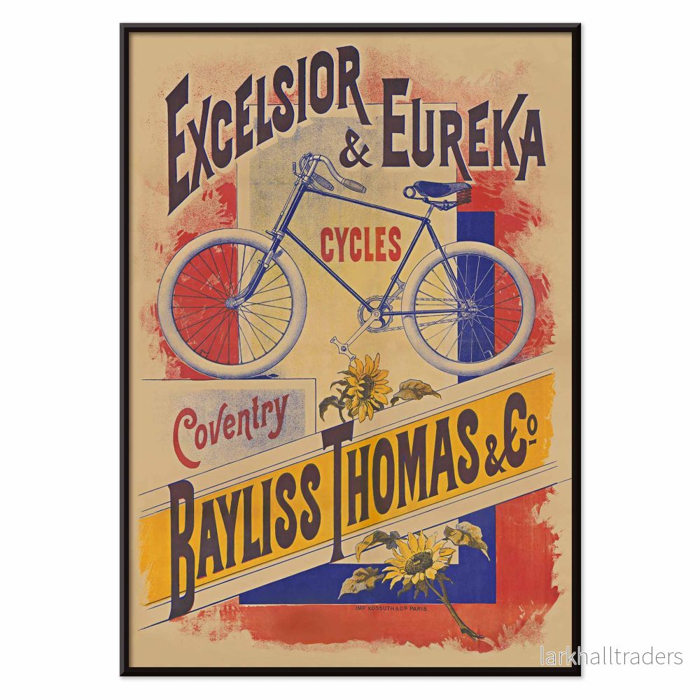 Excelsior och Eureka cyklar Poster - Bild 2