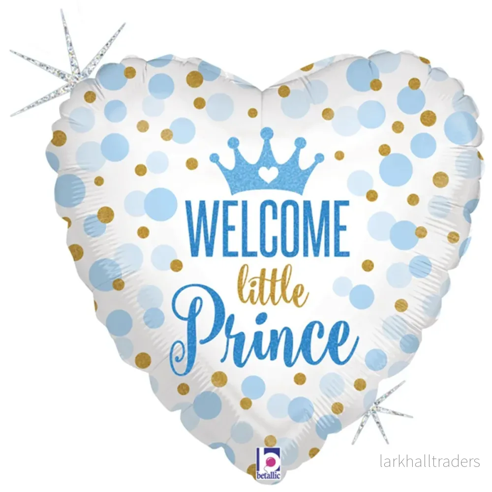 Folieballong, welcome little prince 45 cm Folieballong, welcome little prince 45 cm