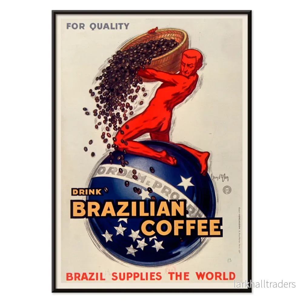 Drick brasilianskt kaffe Poster - Bild 2