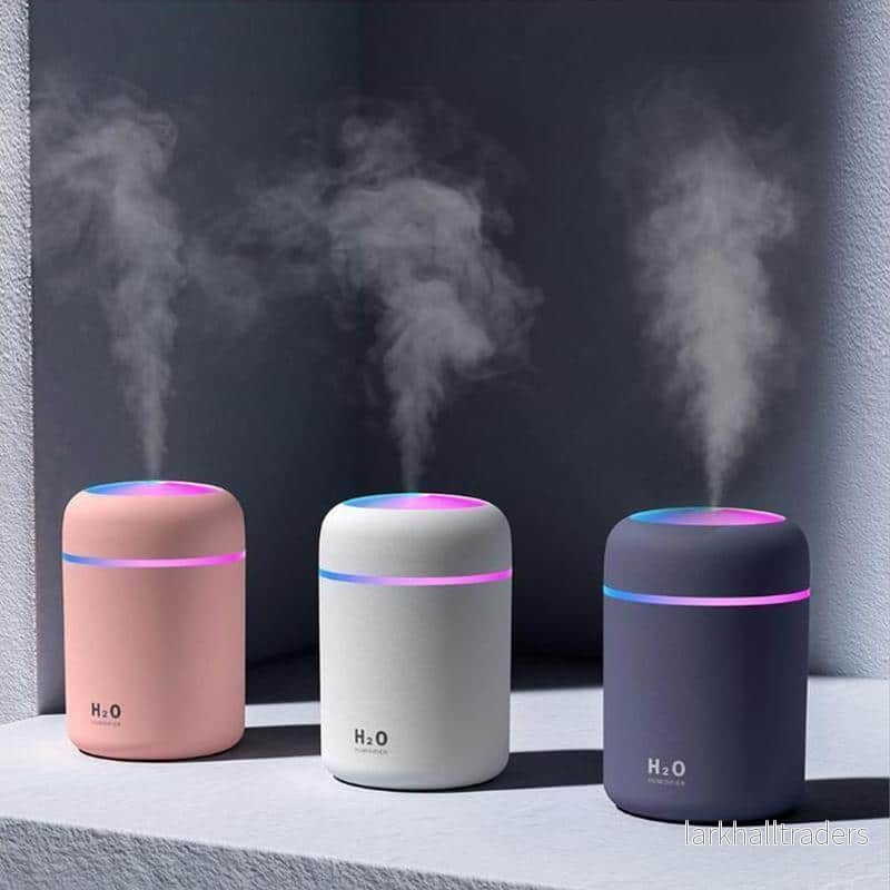 H2O luftfuktare / humidifier med LED-ljus (finns i flera färger) H2O luftfuktare / humidifier med LED-ljus (finns i flera färger)