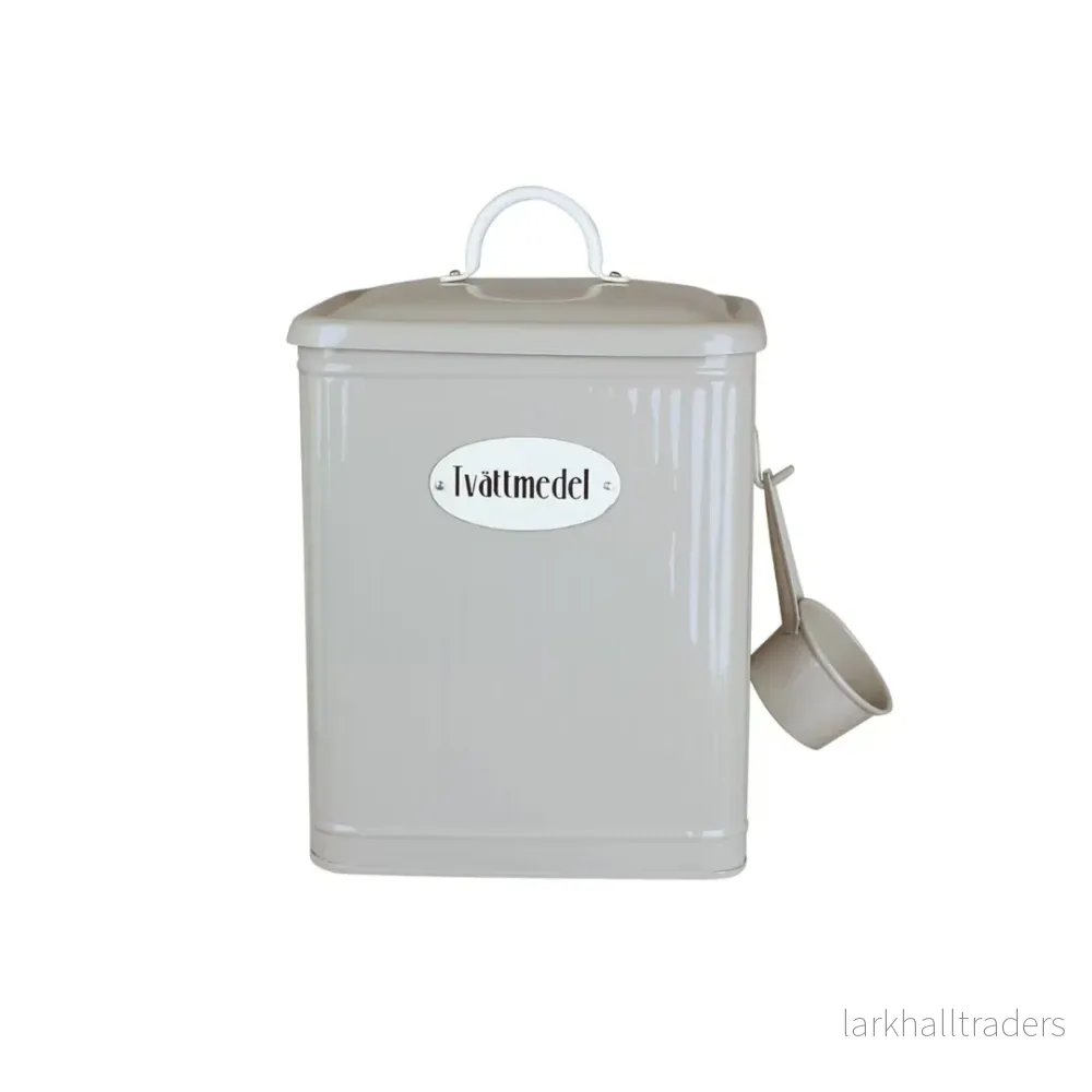 Plåtburk Hugo Tvättmedel Beige