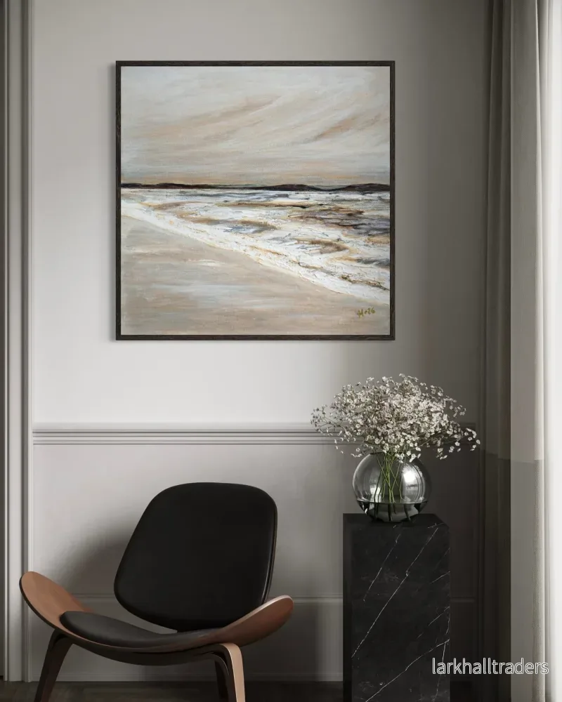 Duk Print ”Whispers of Runn” – Neutral Abstrakt Konst Duk Print ”Whispers of Runn” – Neutral Abstrakt Konst