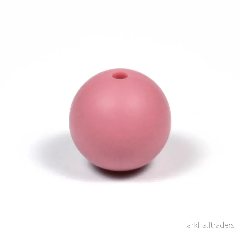 Silikonpärlor, deep mauve, 15mm