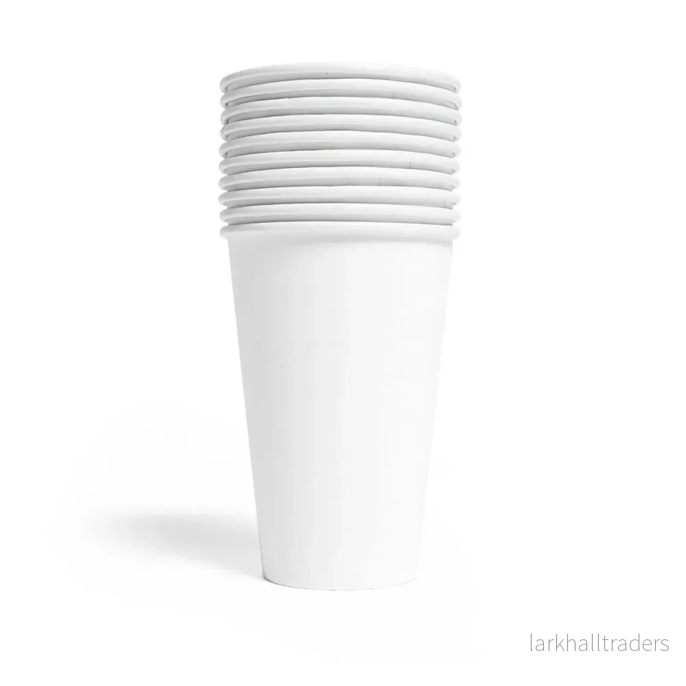 Pappersmuggar, vita 350 ml 10 st Pappersmuggar, vita 350 ml 10 st