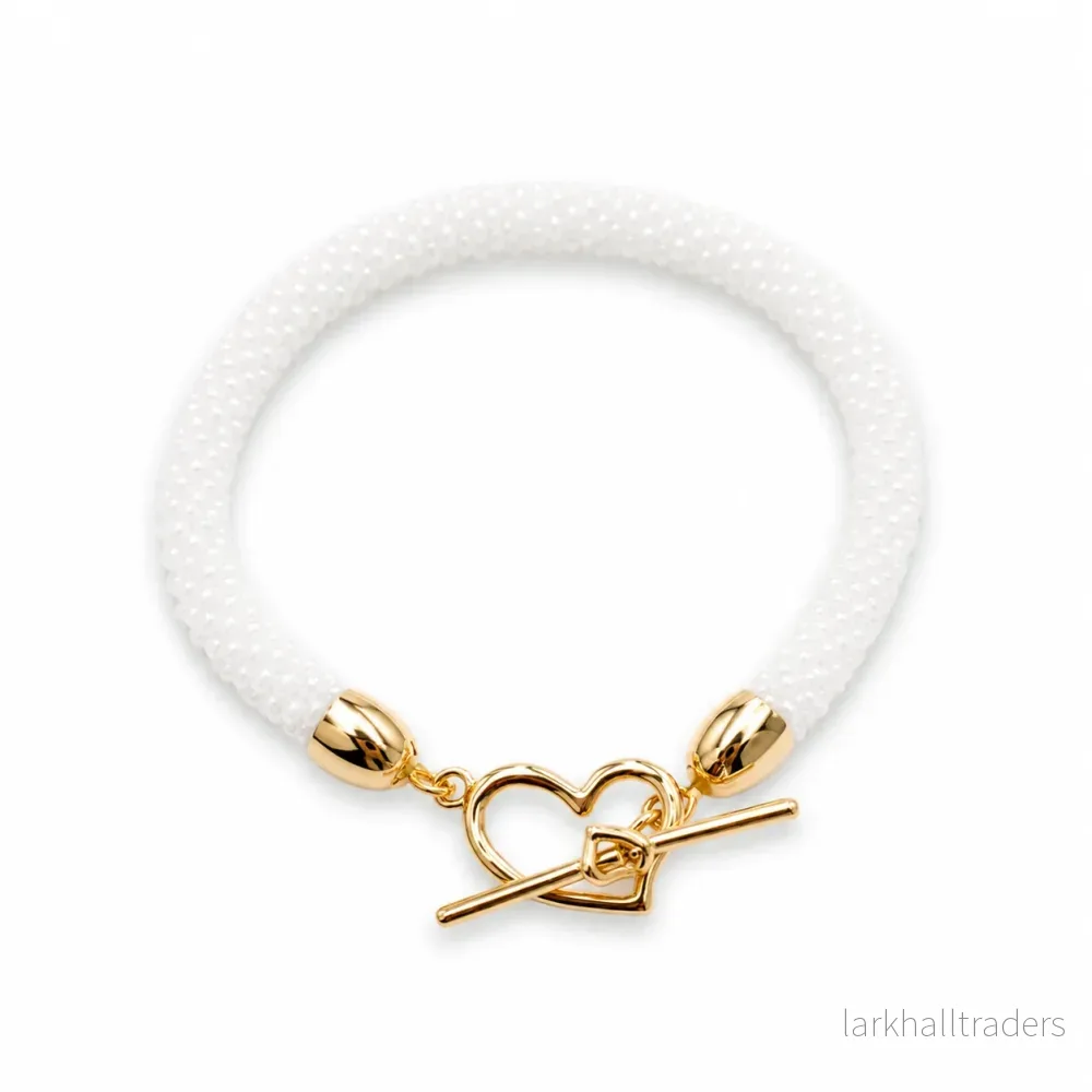 Guldhjärtaarmband