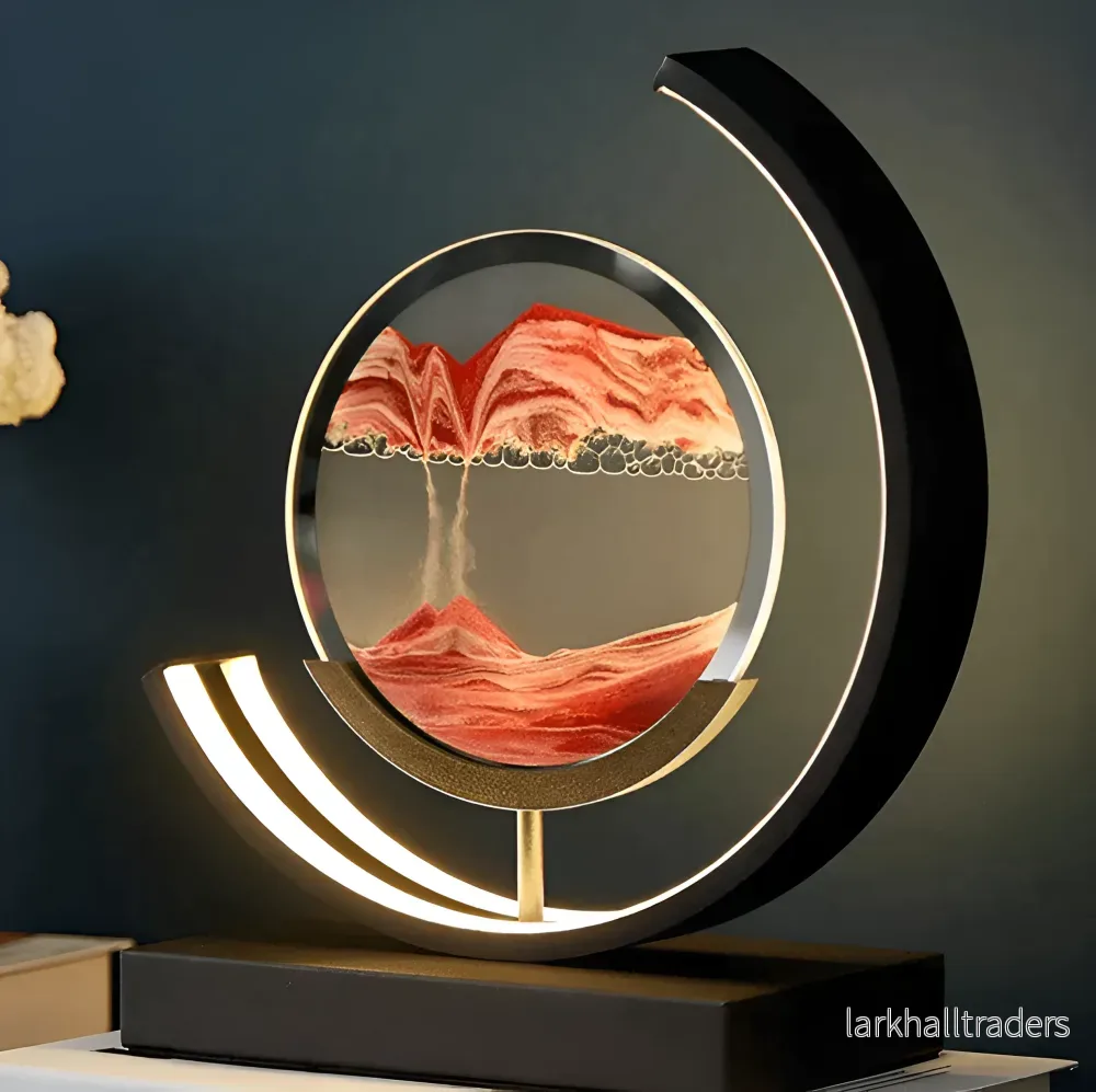 Sand Glow – Sandlampa med app och fjärrkontroll – Dimbar LED med 3 ljusfärger