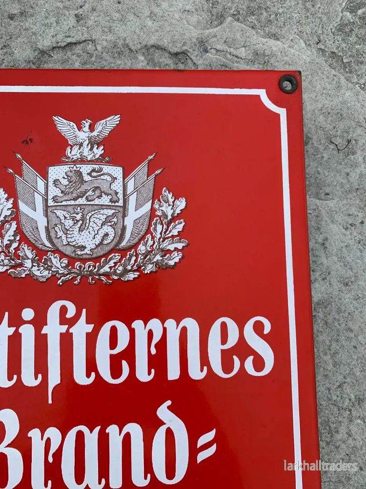 Emaljskylt - Østifternes Brandförsäkring - Bild 3