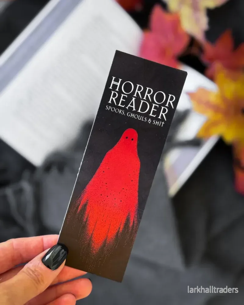 Pappersbokmärke – Horror reader