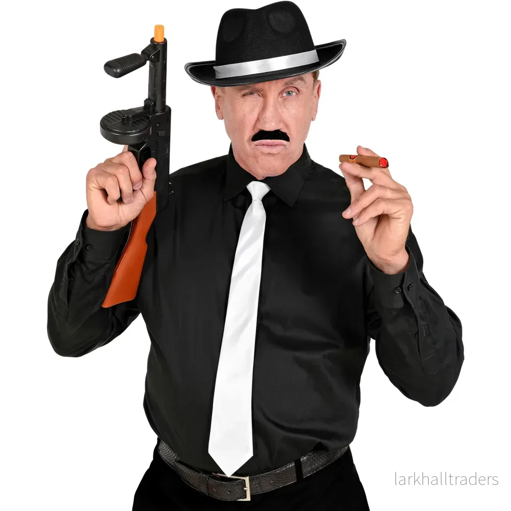 Maskeradset, 20-tals gangster svart - Bild 2