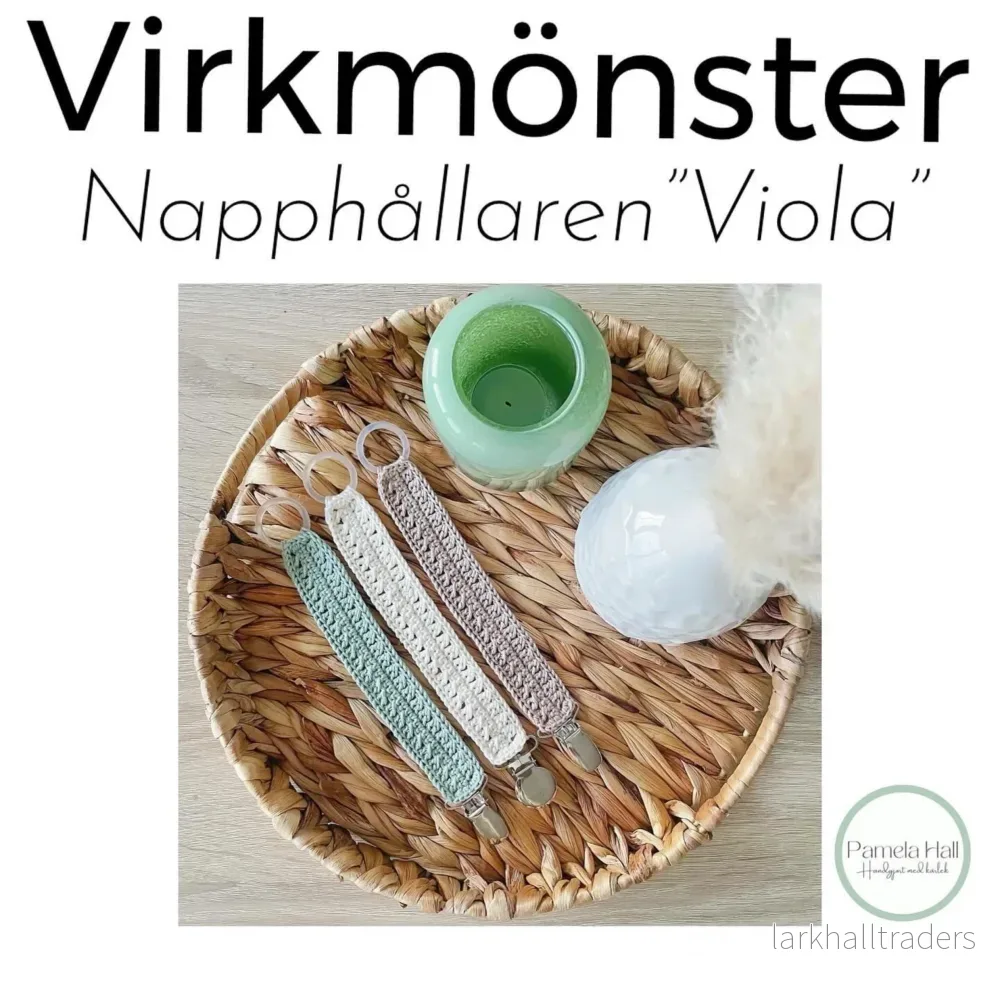 Virkmönster, napphållare VIOLA Virkmönster, napphållare VIOLA