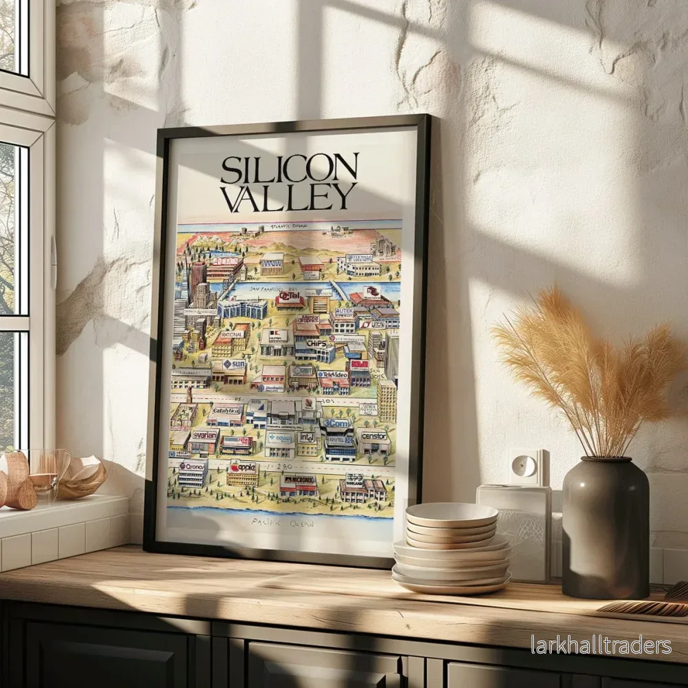 Silicon Valley Karta Poster - Bild 3