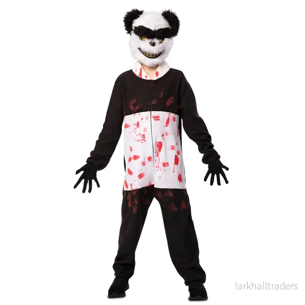 Barndräkt, zombie panda 110/116 cl Barndräkt, zombie panda 110/116 cl