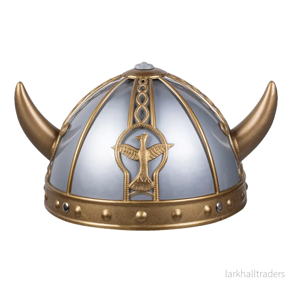 Vikingahjälm, guld/grå - Bild 3