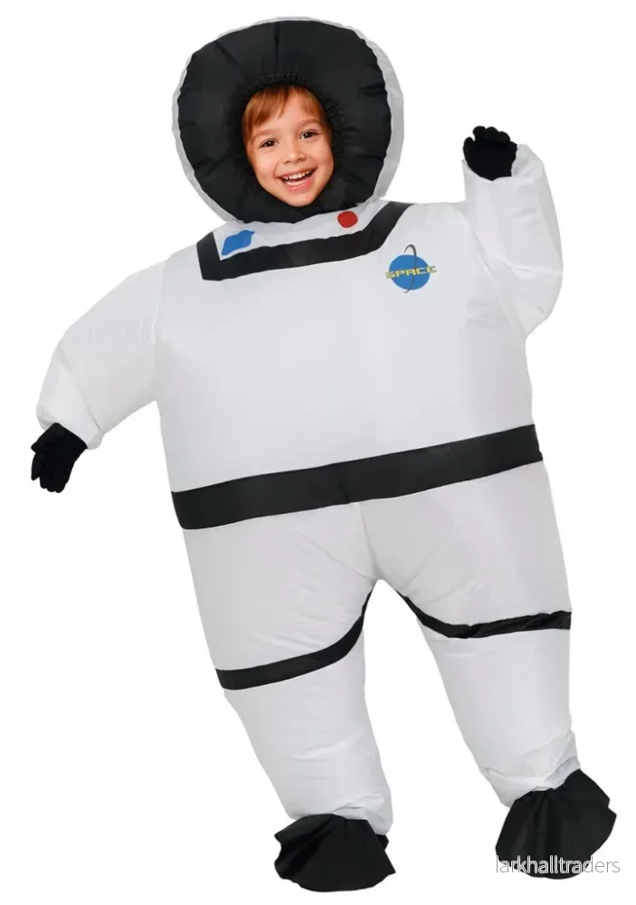 Uppblåsbar barndräkt, astronaut 7-9 år Uppblåsbar barndräkt, astronaut 7-9 år
