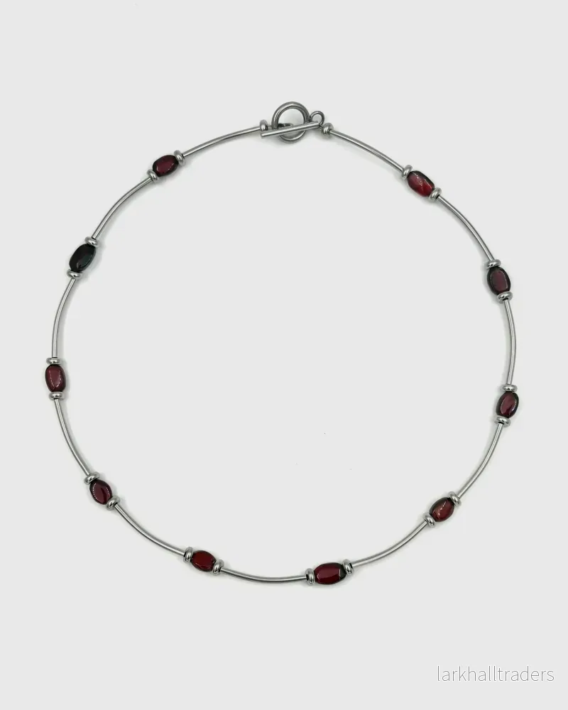 Granatröd Halsband