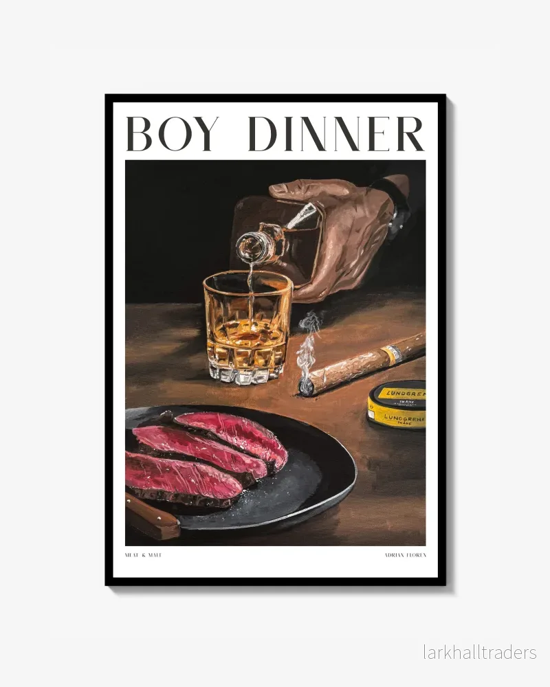 ”Boy Dinner” Print