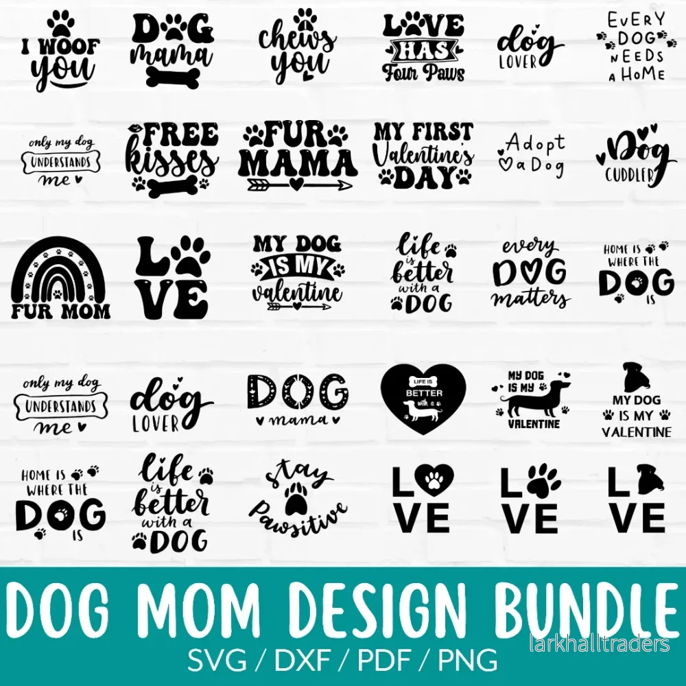59 st Dog Mom Skärfiler 59 st Dog Mom Skärfiler