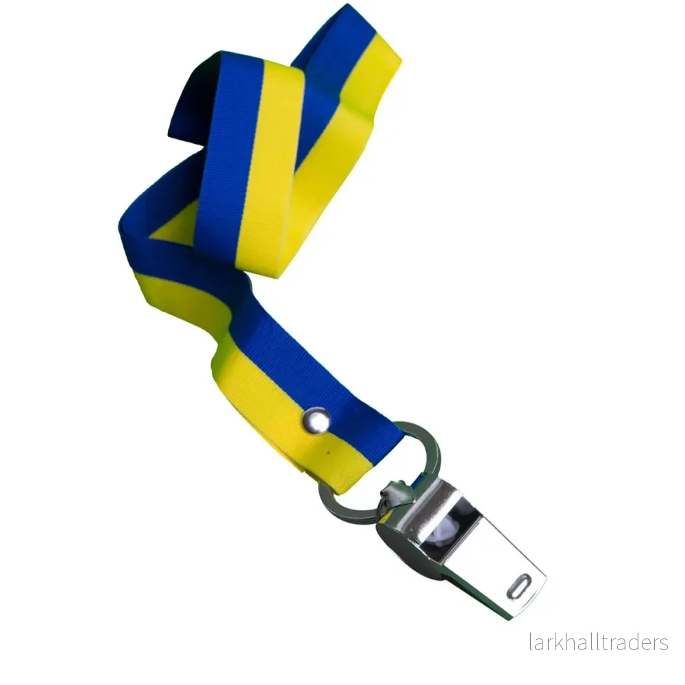 Visselpipa, liten med band silver Visselpipa, liten med band silver
